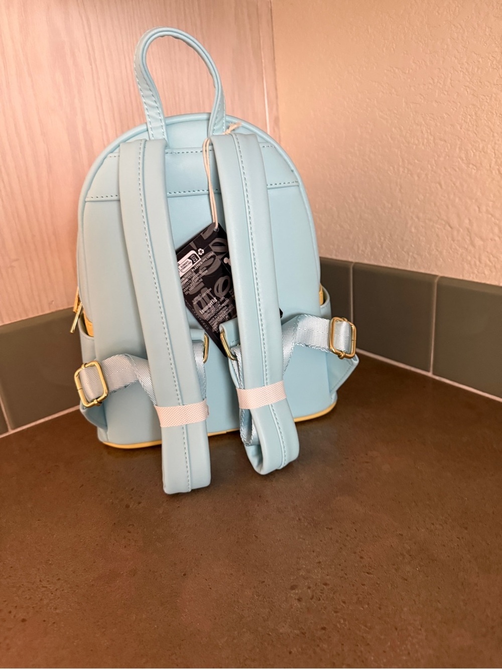 Disney x Loungefly Blue Stitch Beach Mini Backpack - Picture 3 of 4